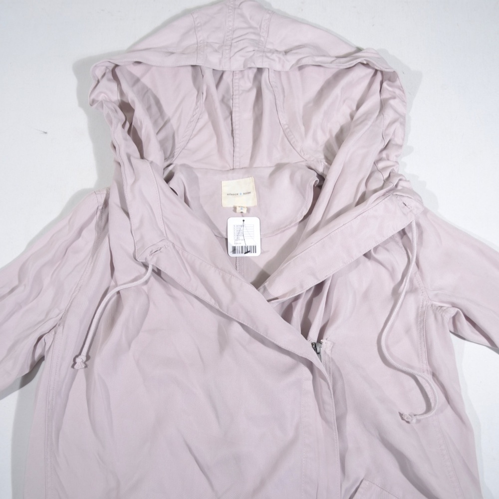NWT SILENCE + NOISE WAYLIN ASYMMETRICAL PARKA, SMALL - Picture 8 of 16